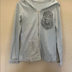 Lauren Moshi lion zip up hoodie